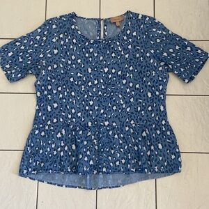 KACHEL X ANTHROPOLOGIE Denim BLOUSE size 6